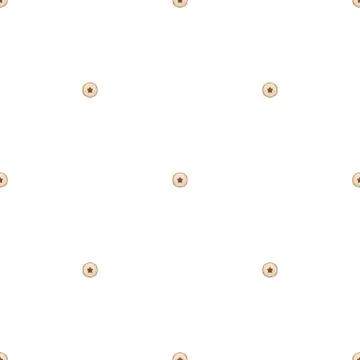 Illustration on theme big set identical biscuit, kit colorful pastry cookie Illustrazione stock
