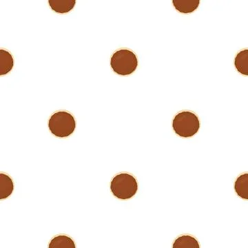 Illustration on theme big set identical biscuit, kit colorful pastry cookie Stock Illustration