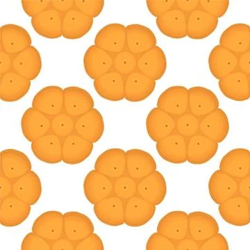 Illustration on theme big set identical biscuit, kit colorful pastry cookie Illustrazione stock