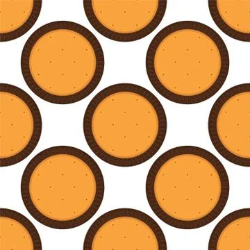 Illustration on theme big set identical biscuit, kit colorful pastry cookie 스톡 일러스트