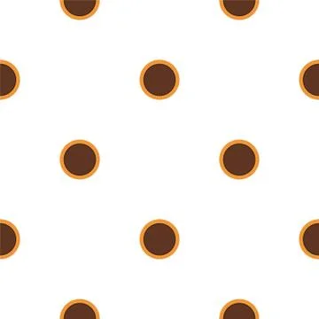 Illustration on theme big set identical biscuit, kit colorful pastry cookie Stock Illustration