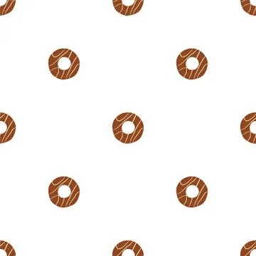 Illustration on theme big set identical biscuit, kit colorful pastry cookie Stock Illustration