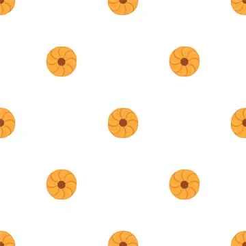 Illustration on theme big set identical biscuit, kit colorful pastry cookie 스톡 일러스트