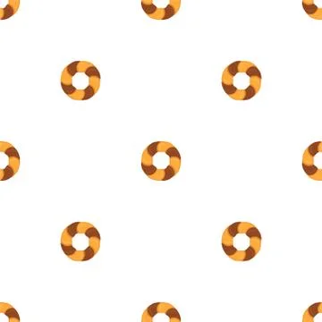 Illustration on theme big set identical biscuit, kit colorful pastry cookie Illustrazione stock
