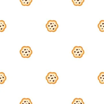 Illustration on theme big set identical biscuit, kit colorful pastry cookie イラスト素材