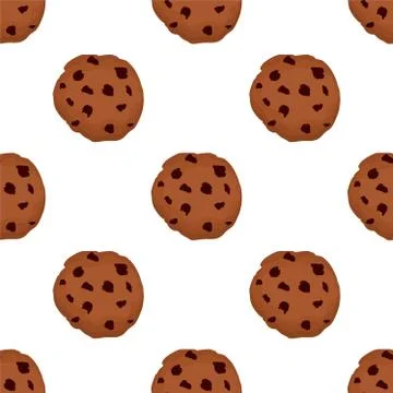 Illustration on theme big set identical biscuit, kit colorful pastry cookie 스톡 일러스트