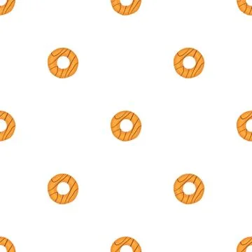 Illustration on theme big set identical biscuit, kit colorful pastry cookie Illustrazione stock