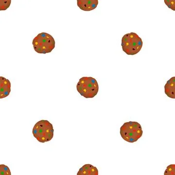 Illustration on theme big set identical biscuit, kit colorful pastry cookie 스톡 일러스트