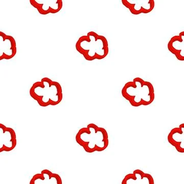 Illustration on theme of bright pattern bell pepper Stock Illustration