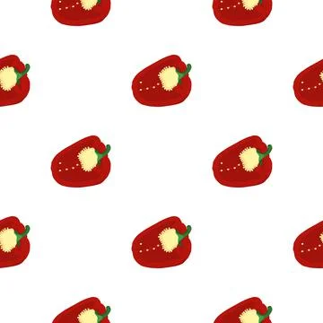 Illustration on theme of bright pattern bell pepper Stock Illustration