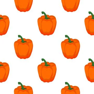 Illustration on theme of bright pattern bell pepper Stock Illustration