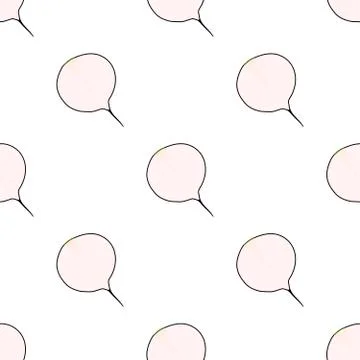 Illustration on theme of bright pattern black radish Stock Illustration