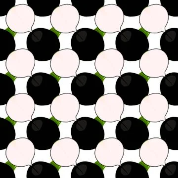 Illustration on theme of bright pattern black radish Illustrazione stock