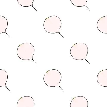 Illustration on theme of bright pattern black radish Stock Illustration