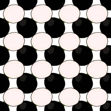 Illustration on theme of bright pattern black radish Stock Illustration