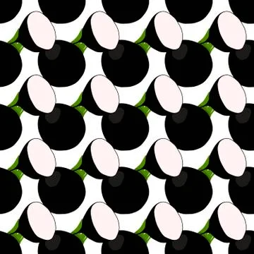Illustration on theme of bright pattern black radish 스톡 일러스트