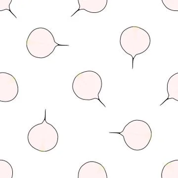 Illustration on theme of bright pattern black radish Stock Illustration