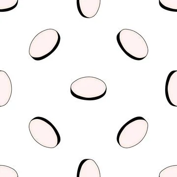 Illustration on theme of bright pattern black radish Stock Illustration