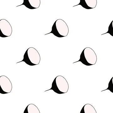 Illustration on theme of bright pattern black radish 스톡 일러스트