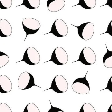Illustration on theme of bright pattern black radish 스톡 일러스트