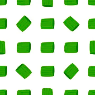 Illustration on theme of bright pattern green onion Stock Illustration