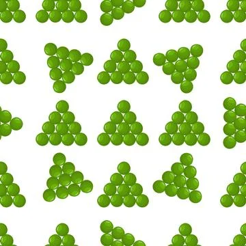 Illustration on theme of bright pattern green peas 스톡 일러스트