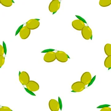 Illustration on theme of bright pattern italian olive Stock Illustration