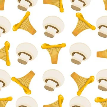 Illustration on theme bright pattern mushroom Stock Illustration