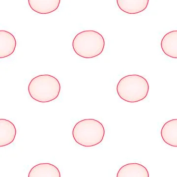 Illustration on theme of bright pattern red radish 스톡 일러스트