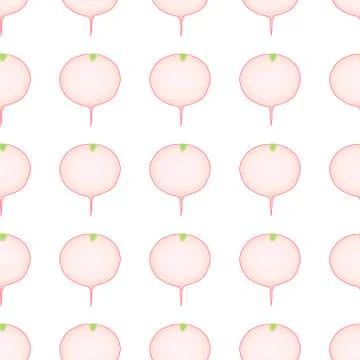 Illustration on theme of bright pattern red radish 스톡 일러스트