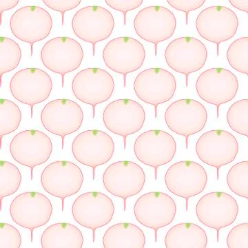 Illustration on theme of bright pattern red radish 스톡 일러스트