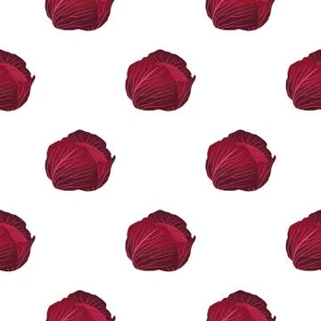 Illustration on theme of bright pattern rounded cabbage Ilustración de archivo