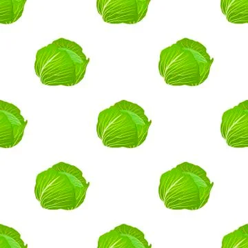 Illustration on theme of bright pattern rounded cabbage Illustrazione stock