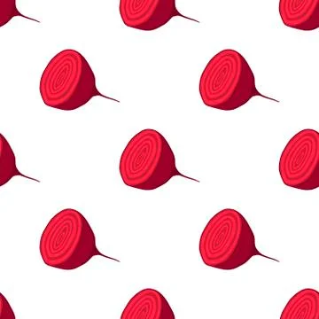 Illustration on theme of bright pattern sugar beet, vegetable root for seal Stock Illustration