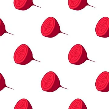 Illustration on theme of bright pattern sugar beet, vegetable root for seal 스톡 일러스트