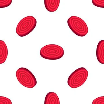 Illustration on theme of bright pattern sugar beet, vegetable root for seal Stock Illustration