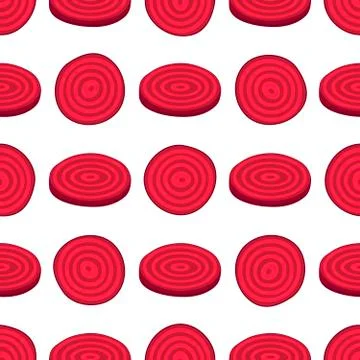 Illustration on theme of bright pattern sugar beet, vegetable root for seal Illustrazione stock