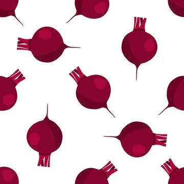Illustration on theme of bright pattern sugar beet, vegetable root for seal イラスト素材