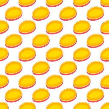 Illustration on theme of bright pattern sweet potato Stock Illustration