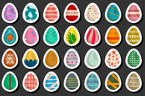 Illustration on theme celebration holiday Easter with hunt colorful bright eg Stock Illustration