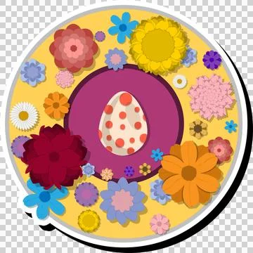 Illustration on theme celebration holiday Easter with hunt colorful bright .. Stock Illustration