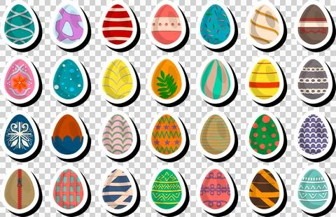 Illustration on theme celebration holiday Easter with hunt colorful bright eg Stock Illustration