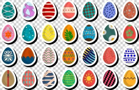 Illustration on theme celebration holiday Easter with hunt colorful bright eg Stock Illustration