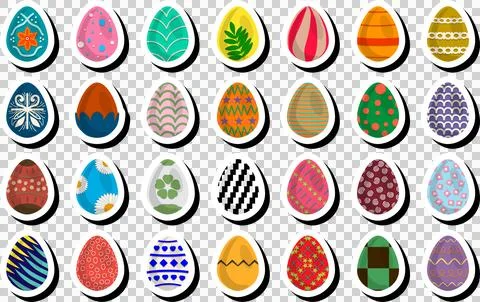 Illustration on theme celebration holiday Easter with hunt colorful bright eg Stock Illustration