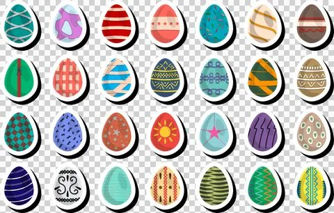 Illustration on theme celebration holiday Easter with hunt colorful bright eg Stock Illustration