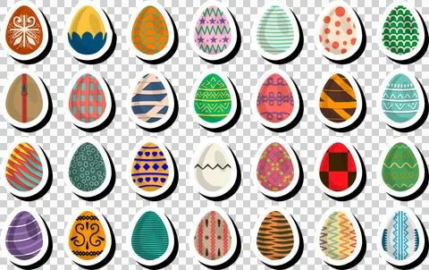 Illustration on theme celebration holiday Easter with hunt colorful bright eg Stock Illustration