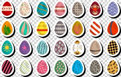 Illustration on theme celebration holiday Easter with hunt colorful bright eg Stock Illustration