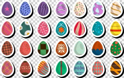 Illustration on theme celebration holiday Easter with hunt colorful bright eg Stock Illustration