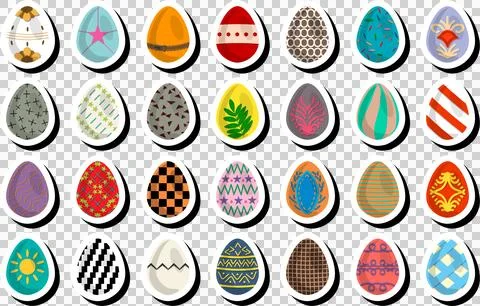 Illustration on theme celebration holiday Easter with hunt colorful bright eg Stock Illustration