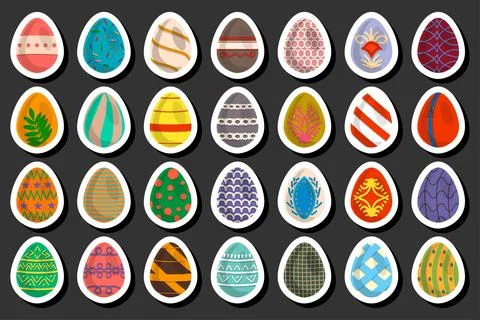 Illustration on theme celebration holiday Easter with hunt colorful bright eg Stock Illustration